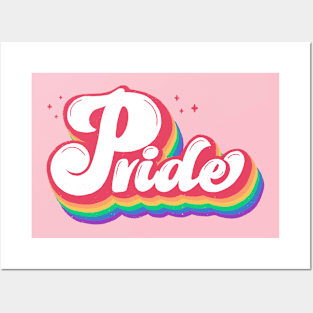 Pride Vintage Text Posters and Art